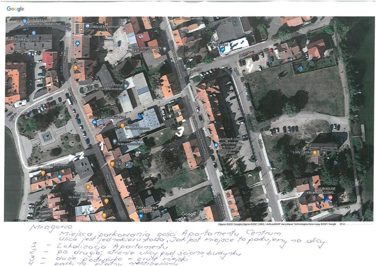 Warszawska Centrum - W Cenie 4 Rowery, Lodka Wioslowa, Kajak, Rower Wodny, Plaza Mrągowo Exterior photo
